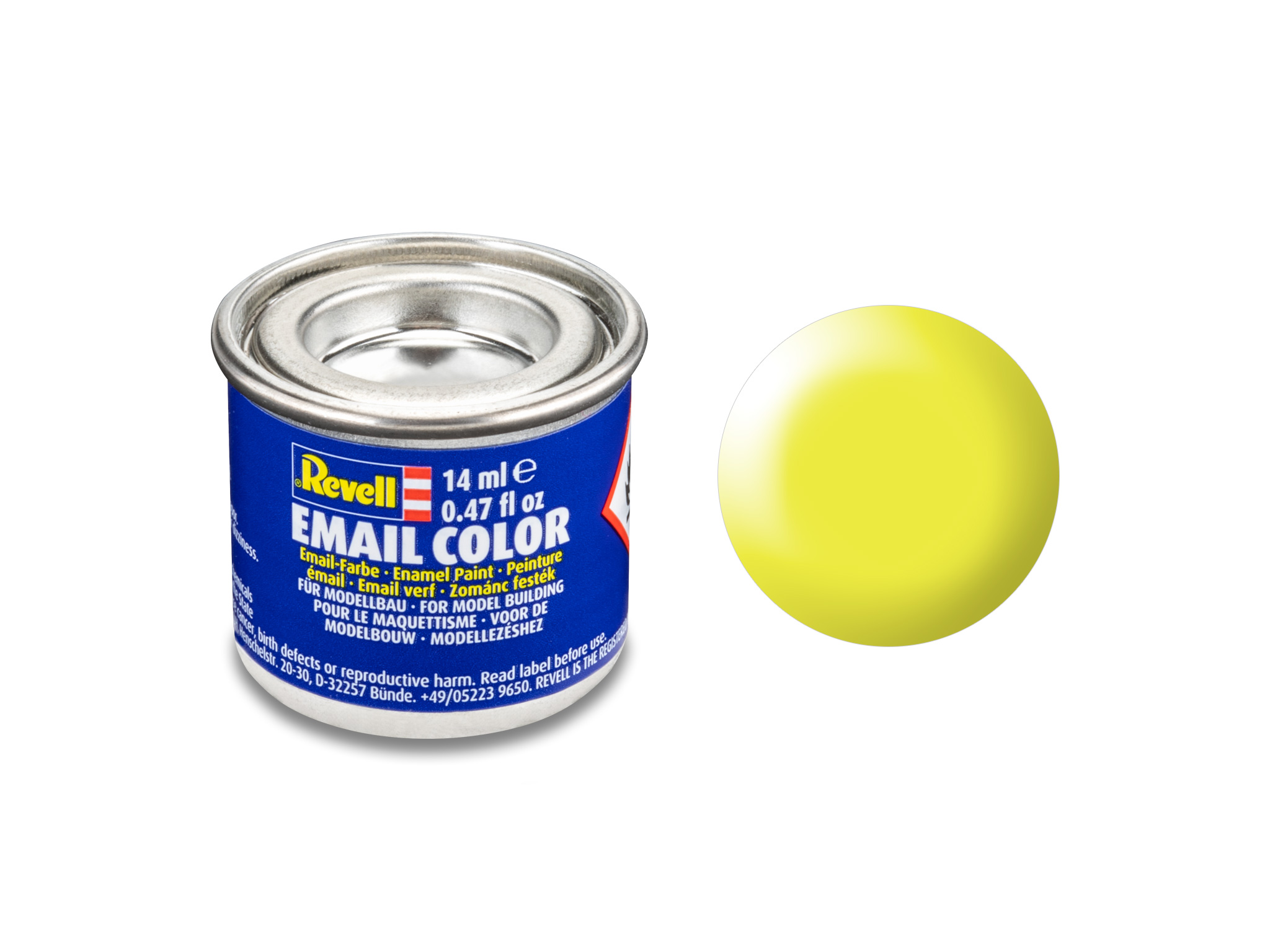 Image of Hobbyfärg Revell Enamel 14 ml. luminous yellow silk 632312 42023272