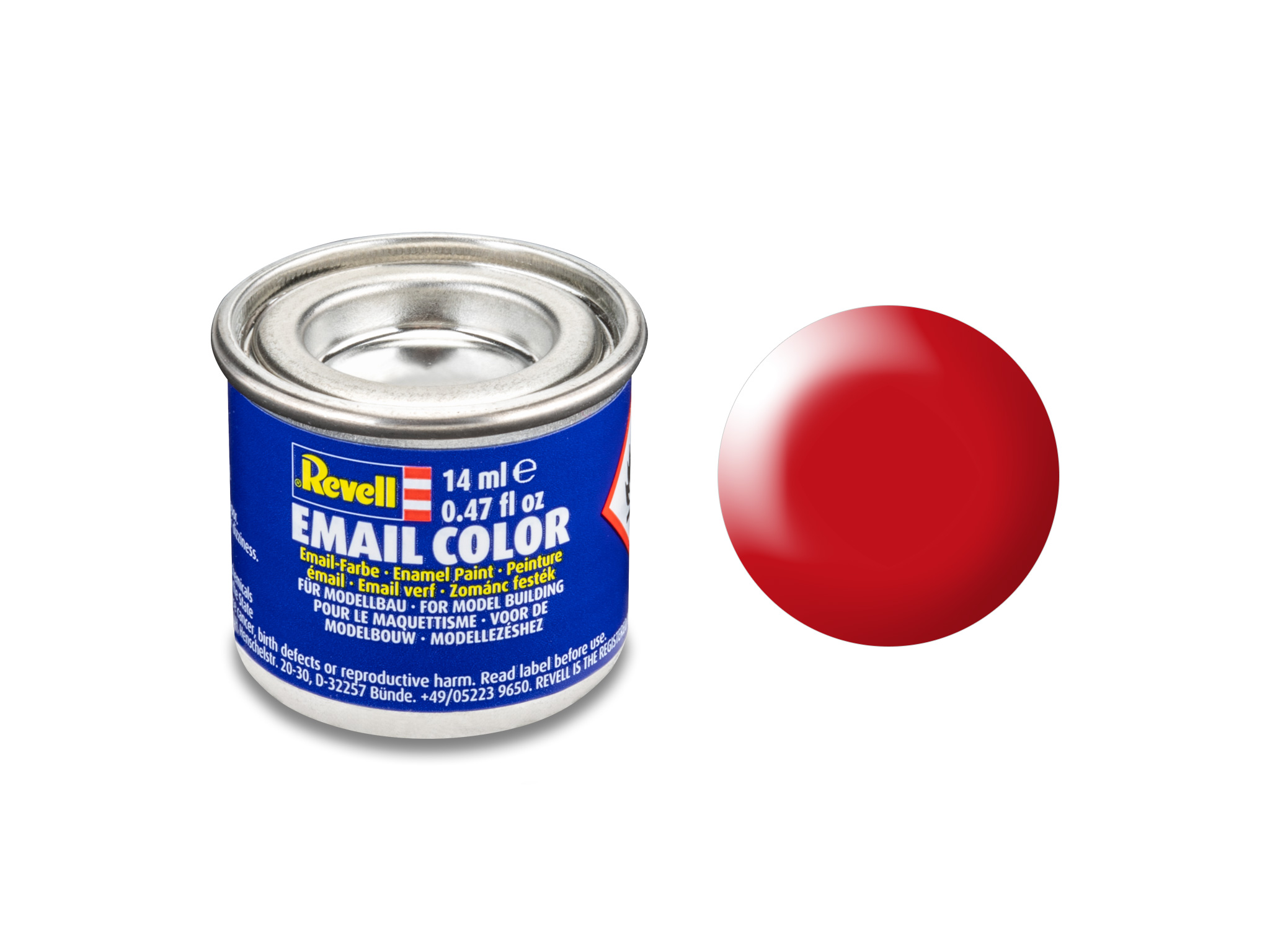 Image of Hobbyfärg Revell Enamel 14 ml. luminous red silk 632332 42023319