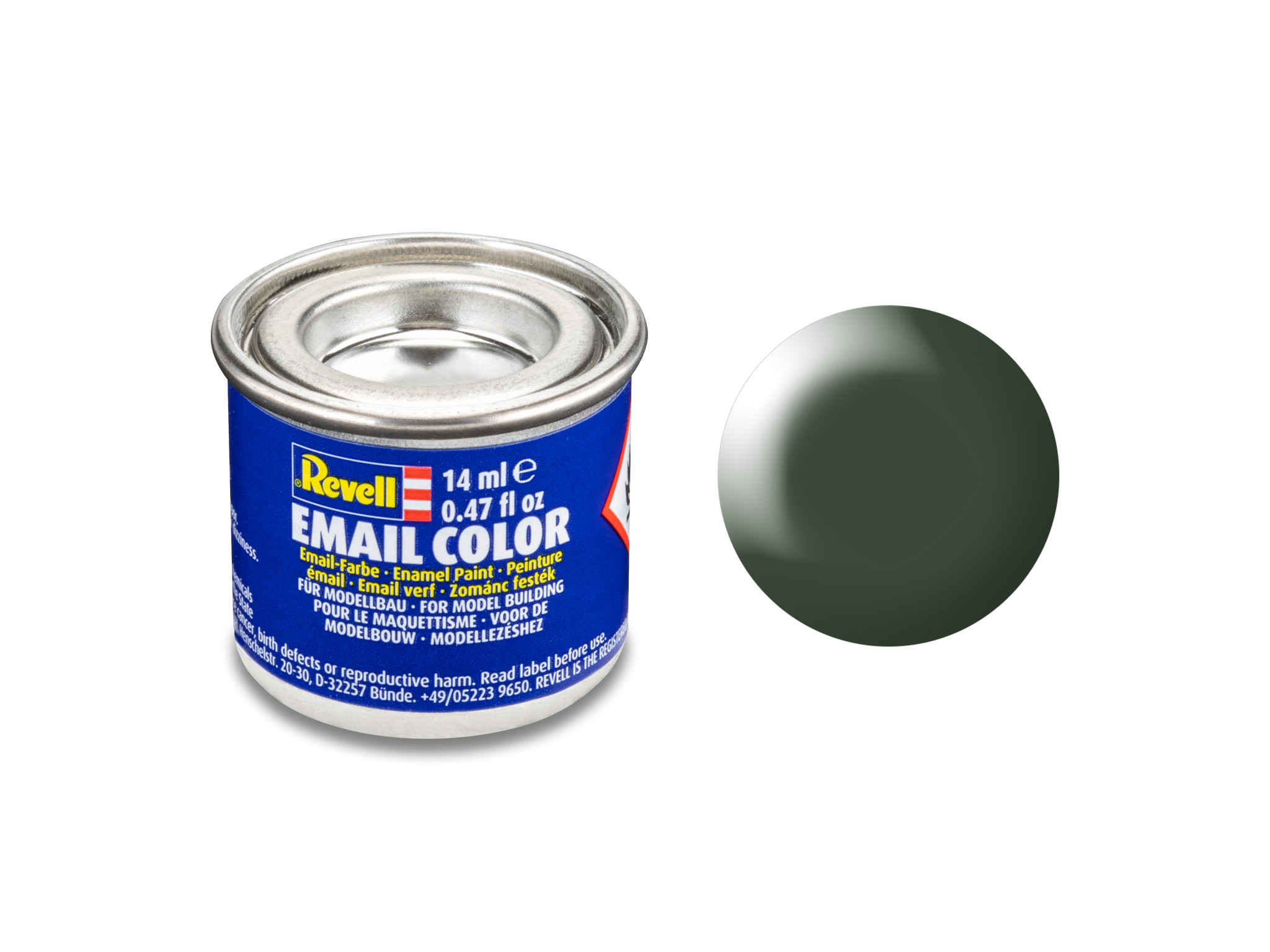 Image of Hobbyfärg Revell Enamel 14 ml. dark green silk 632363 42023371