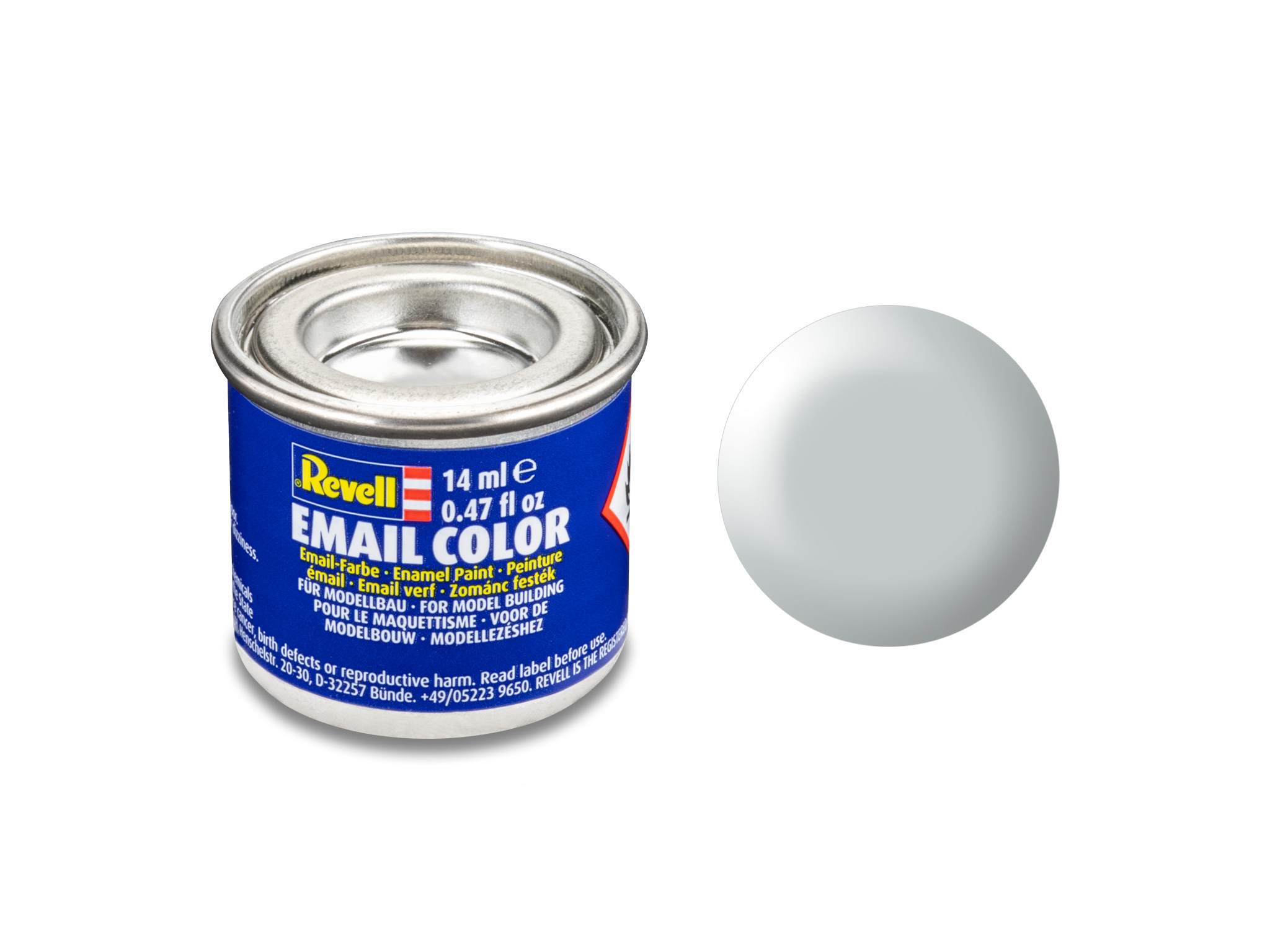 Image of Hobbyfärg Revell Enamel 14 ml. light grey silk 632371 42023395