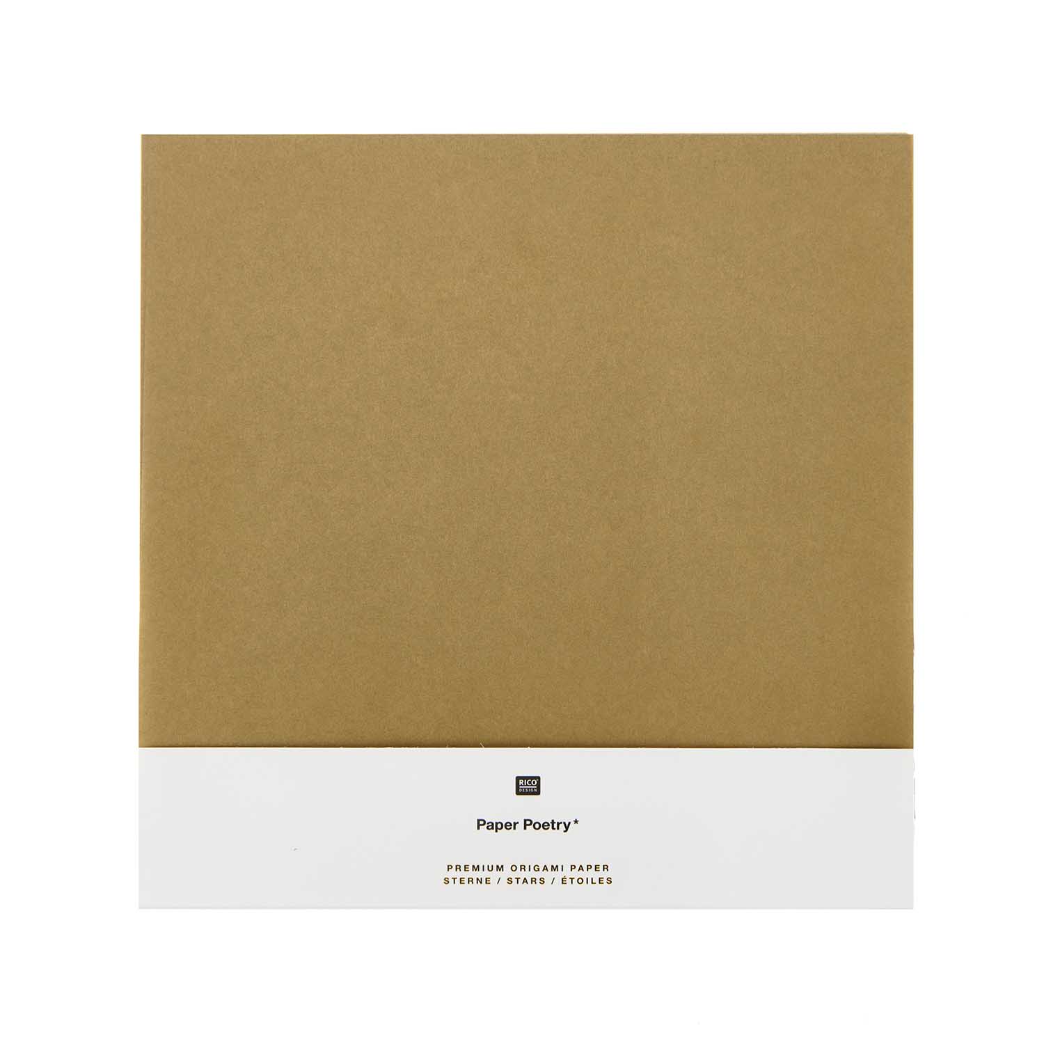 Image of Origami 15x15 cm, kraft paper/gold  32 sheets, 75 g 300413 4051271414214