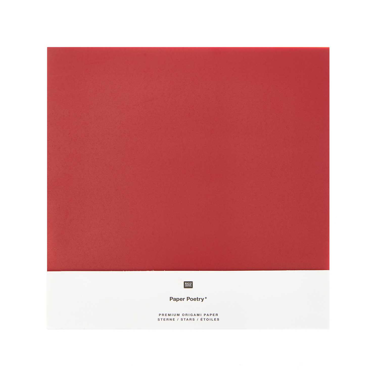 Image of Origami 15x15 cm transparent red  32 sheets, 115 g 300425 4051271414306
