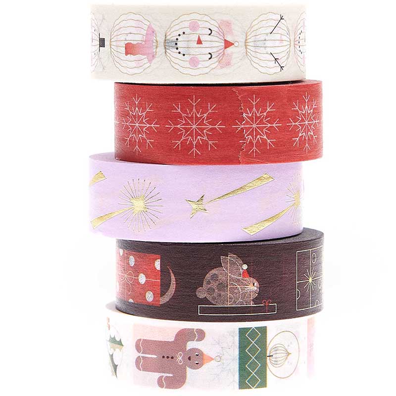 Image of Tejpset RICO Design Tape Set I love Christmas, figures FSC MIX 300483R 4051271413309
