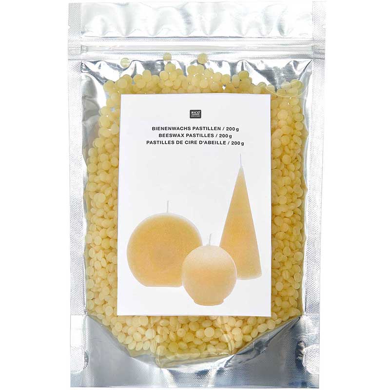 Image of Bivaxgranulat RICO Design Beeswax Pastilles, 200g 500257 4065166015325