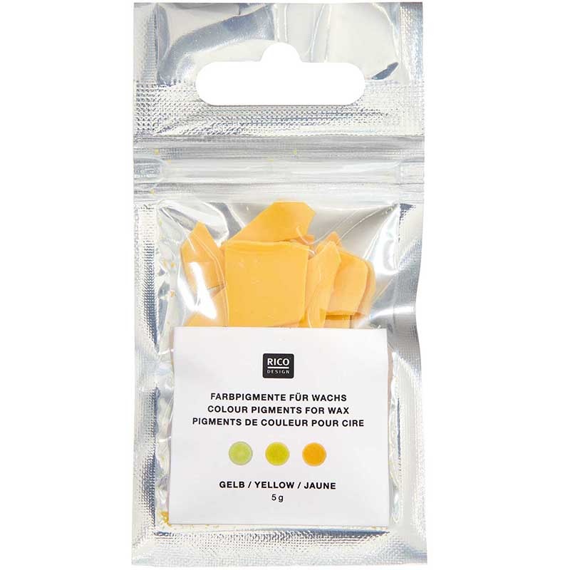 Image of Färgpigment för vax RICO Design Candle dye yellow, 5g 500268 4065166015417
