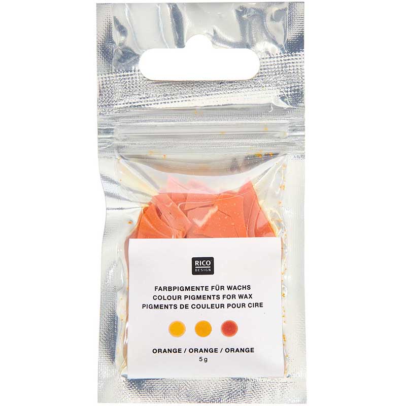 Image of Färgpigment för vax RICO Design Candle dye orange, 5g 500269 4065166015424