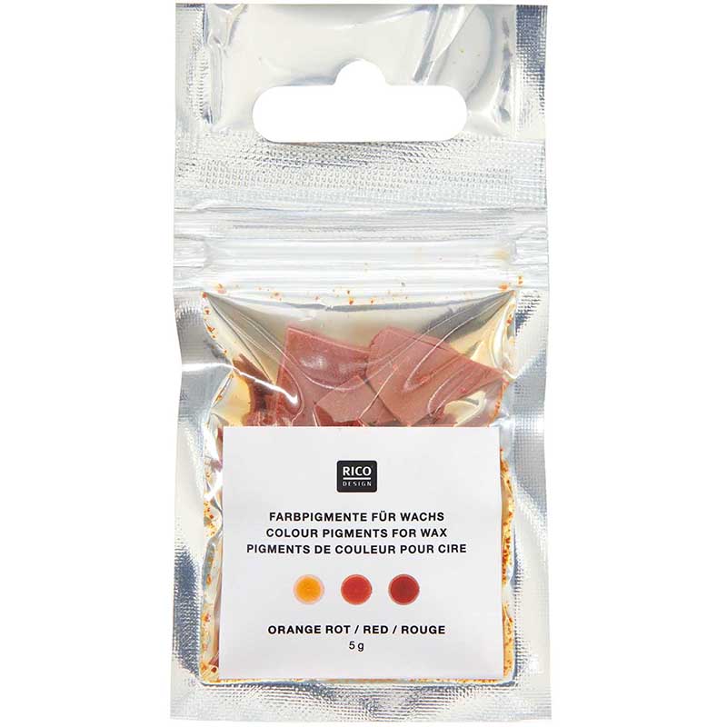 Image of Färgpigment för vax RICO Design Candle dye orange red, 5g 500270 4065166015431