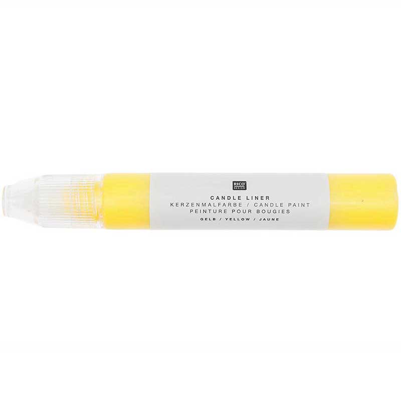 Image of Ljuspenna RICO Design Candle liner yellow, 30ml 500333 4065166020961