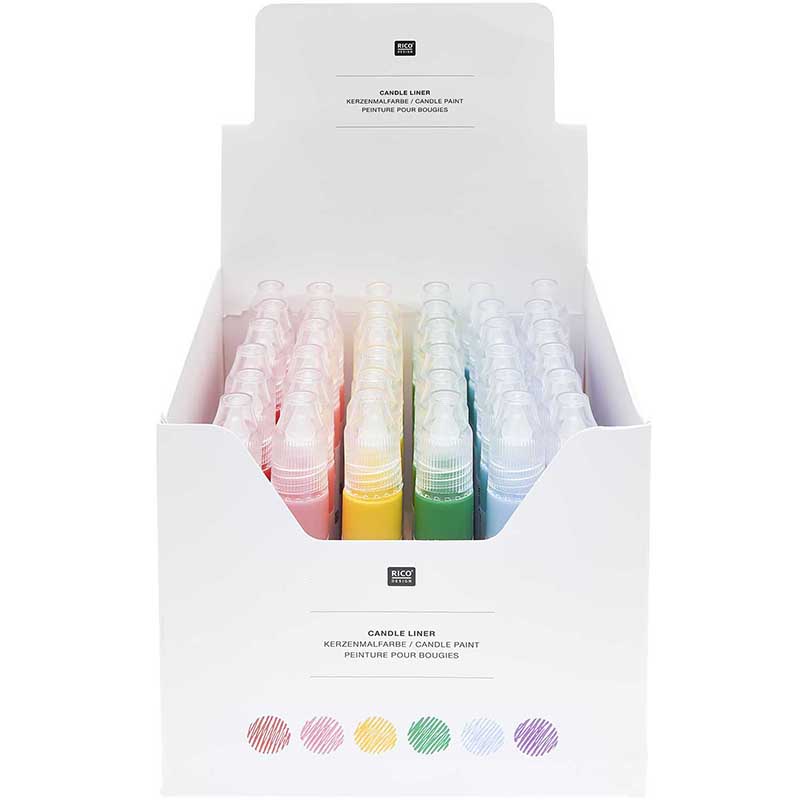 Image of Ljuspennsortiment RICO Design candle liners, 36 candle liners, incl. display box 500341 4065166021043
