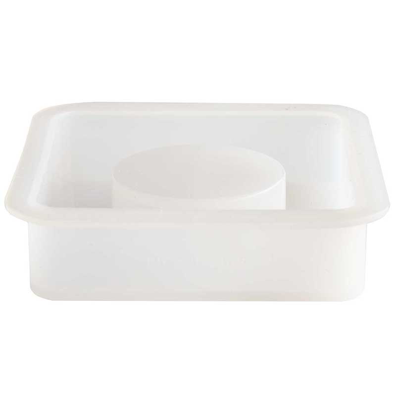 Image of Silikonform RICO Design Silicone Mould Tea Light Holder Square, 7,5 x 7,5 x 2 cm 500724 4065166052030