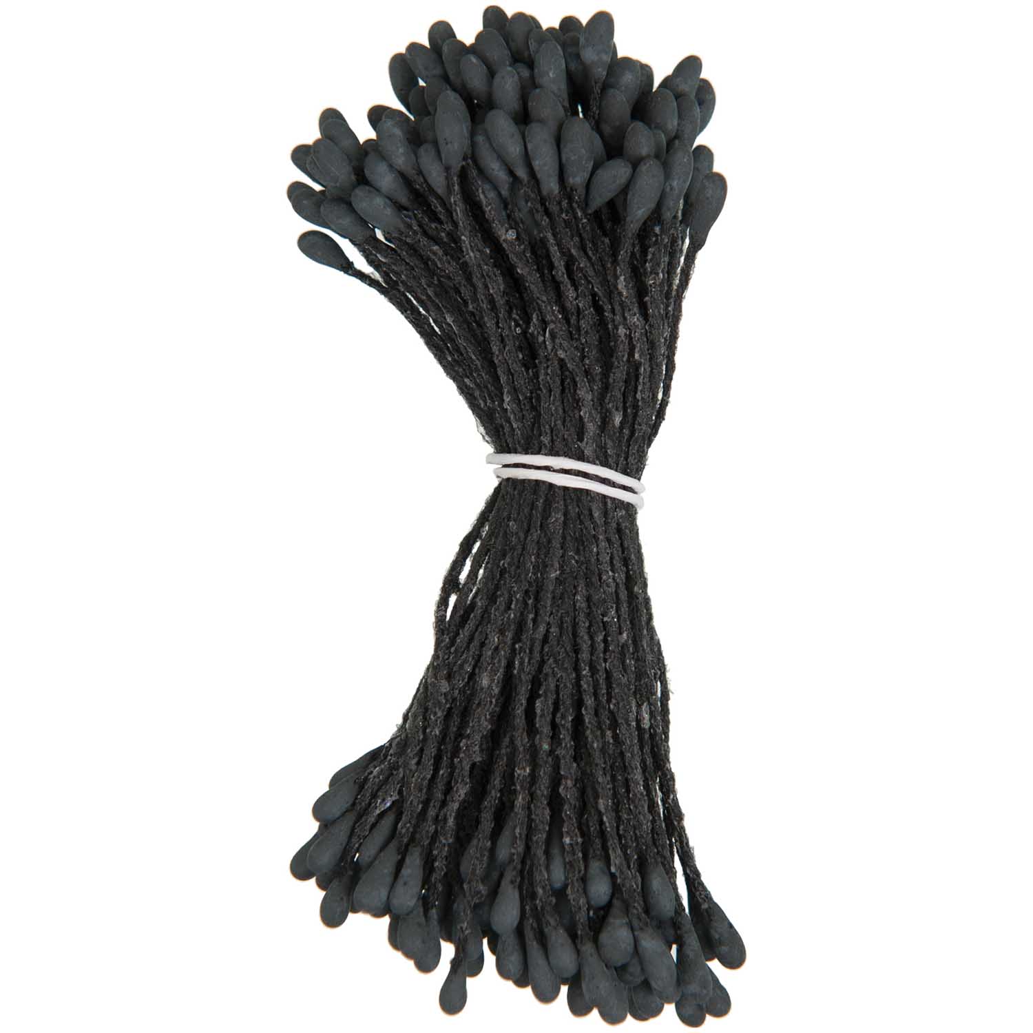 Image of Kräppistiller FLOWER PIPS, BLACK 6cm 100-p 990006227 4051271083816