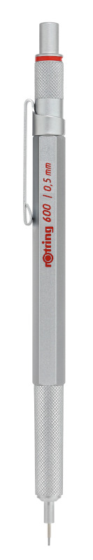 Image of Stiftpenna Rotring 600 Silver MP 0,5mm 1904445 3501179044453