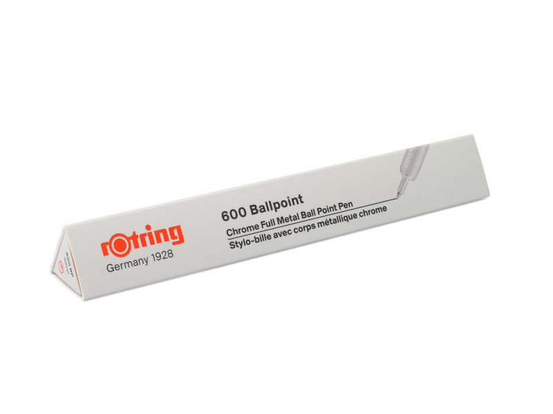 Image of Kulspetspenna Rotring 600 Ballpen Silver M-Blue 2032578 4895151500044