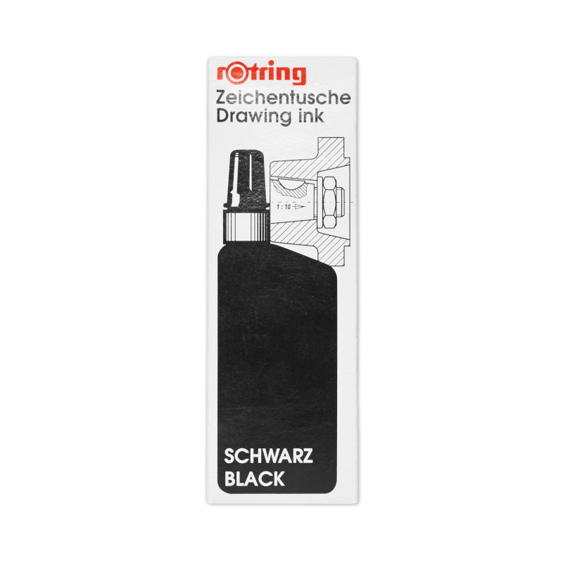Image of Bläck Rotring Black Ink 23ml flaska (5F) S0194660 4006856591170