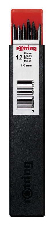 Image of Stift Rotring, box of 12 2.0 mm HB S0230451 4006856505238