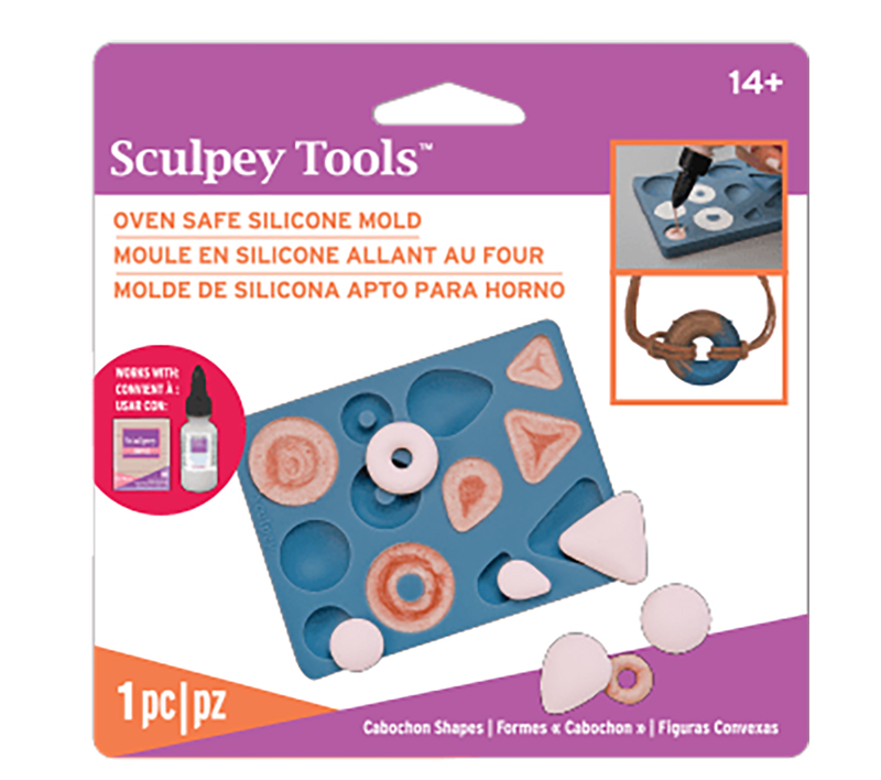 Image of Lera Verktyg Sculpey Bakeable Mold Cabochon Shapes APM81 820081 714891136331