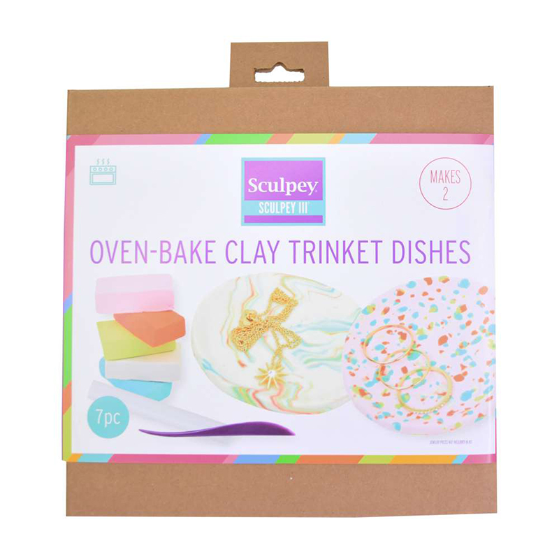 Image of Lera Sculpey III Oven Bake Clay Trinket Dishes 814096 715891409619