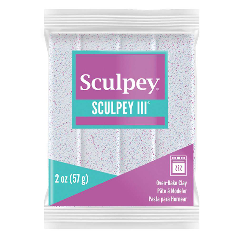 Image of Lera Sculpey III -- White Glitter (5F) 831539 715891539002
