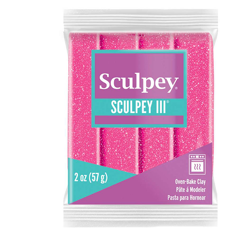 Image of Lera Sculpey III -- Pink Glitter (5F) 831558 715891558003