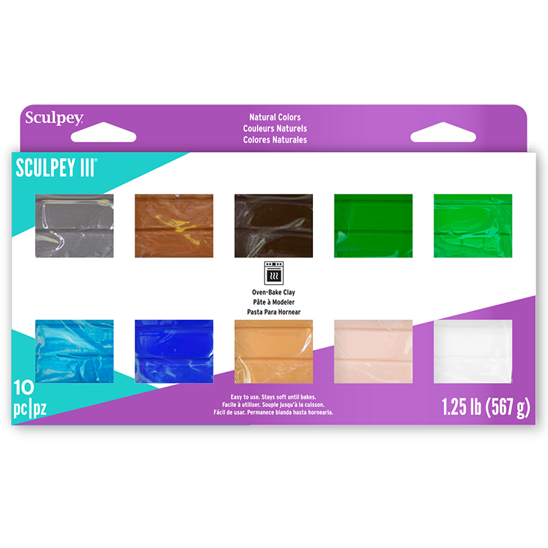 Image of Lera Sculpey III Multipack -- Naturals, 10 x 57g S3MP03001 (3F) 833001 715891116173