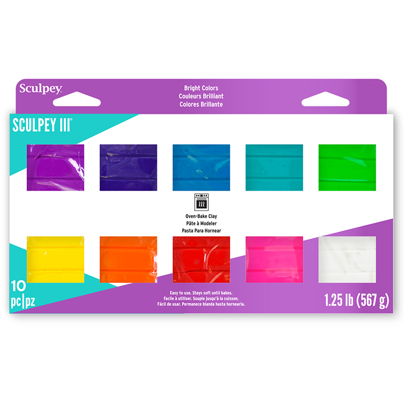Image of Lera Sculpey III Multipack -- Bright Ideas, 10 x 57g S3MP05001 (3F) 835001 715891116128
