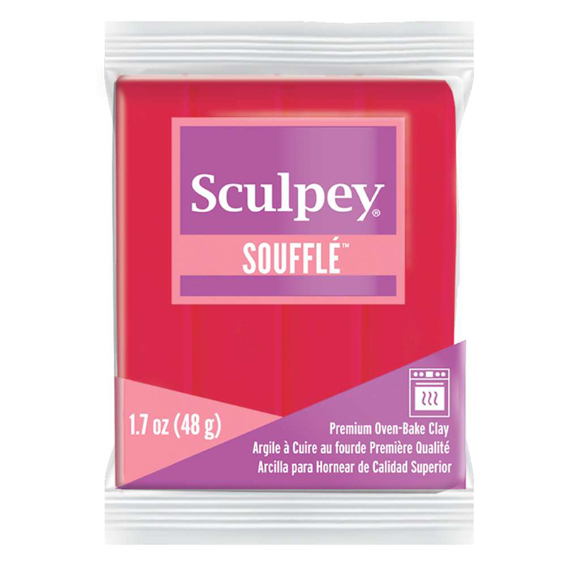 Image of Lera Sculpey Soufflé -- Rasberry (5F) 816004 715891600405