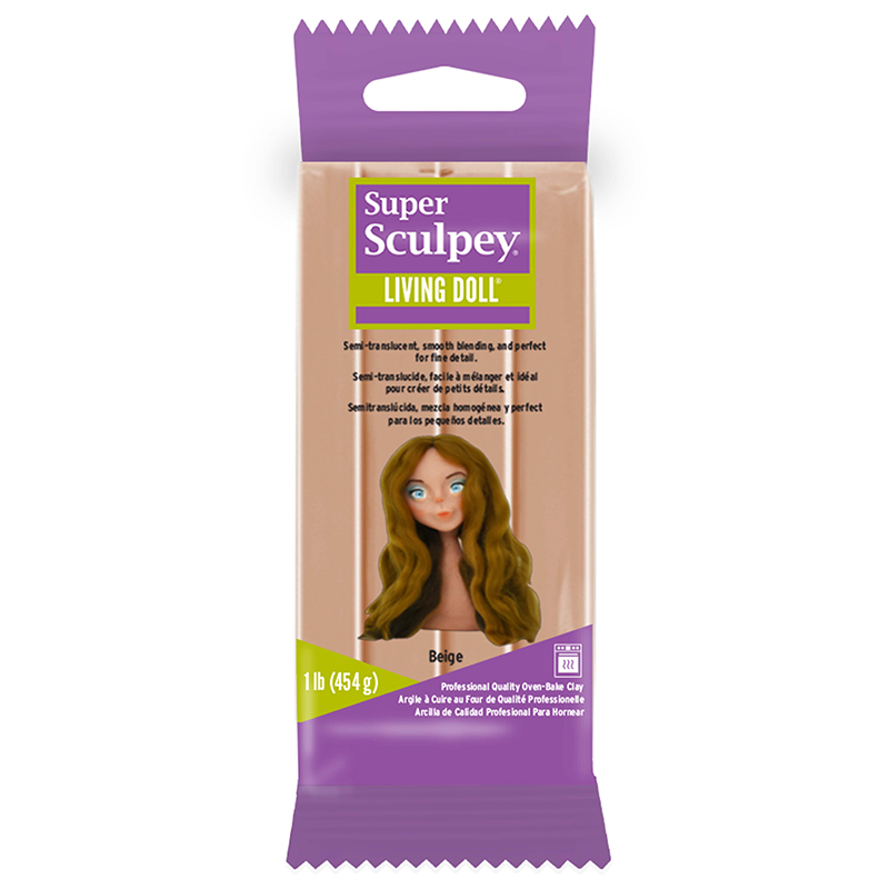 Image of Lera Super Sculpey Living Doll -- Beige, 450g ZSLD1 (3F) 820011 715891114322