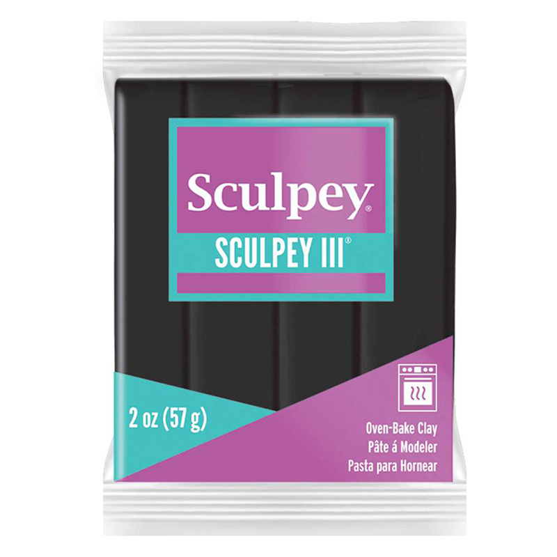 Image of Lera Sculpey III -- Black 57g S302 042 (5F) 832042 715891110423