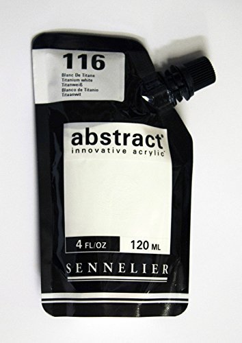 Image of Akrylfärg Sennelier Abstract 120ml Titanium white 116 (3F) 121121116 3046450042006