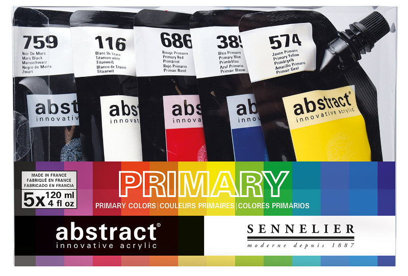 Image of Akrylfärgset Sennelier Abstract Intro set 5x120ml 12182000 3046450762881