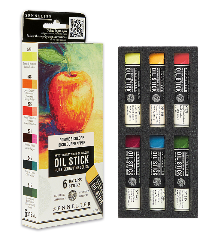 Image of Oil Stick Sennelier 6x12ml Mini oilstick Bicoloured apple 13011603 3046451966400