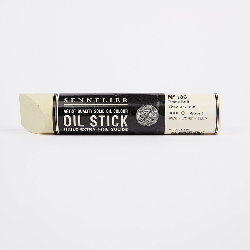 Image of Oil Stick LARGE Sennelier S1 - Titanium Buff 136 130128136 3046451965526