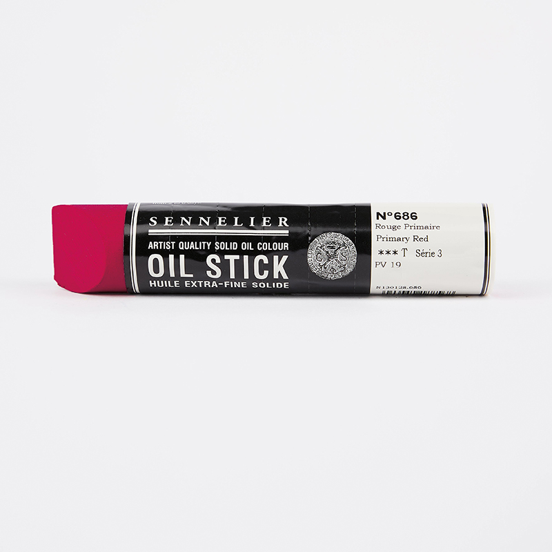 Image of Oil Stick LARGE Sennelier S1 - Primary red 686 130128686 3046450188568