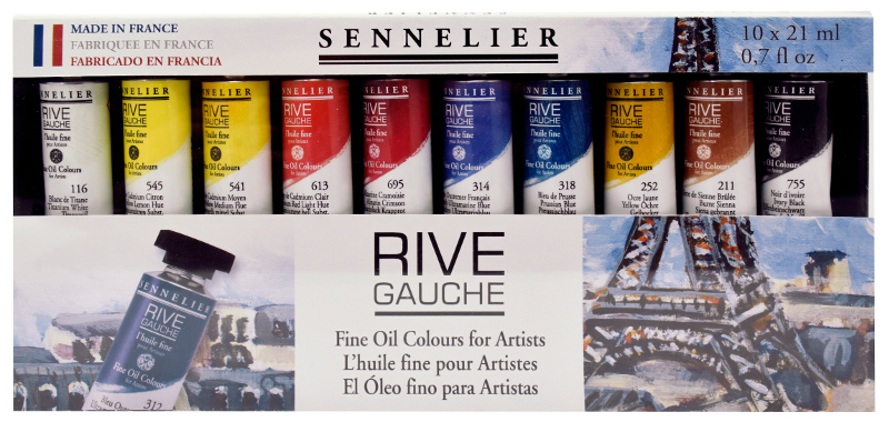 Image of Oljefärgset Sennelier Rive Gauche 10x21ml 130303 3046451871346