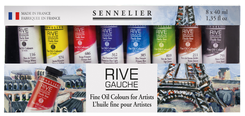 Image of Oljefärgset Sennelier Rive Gauche 8x40ml 130313 3046451871339