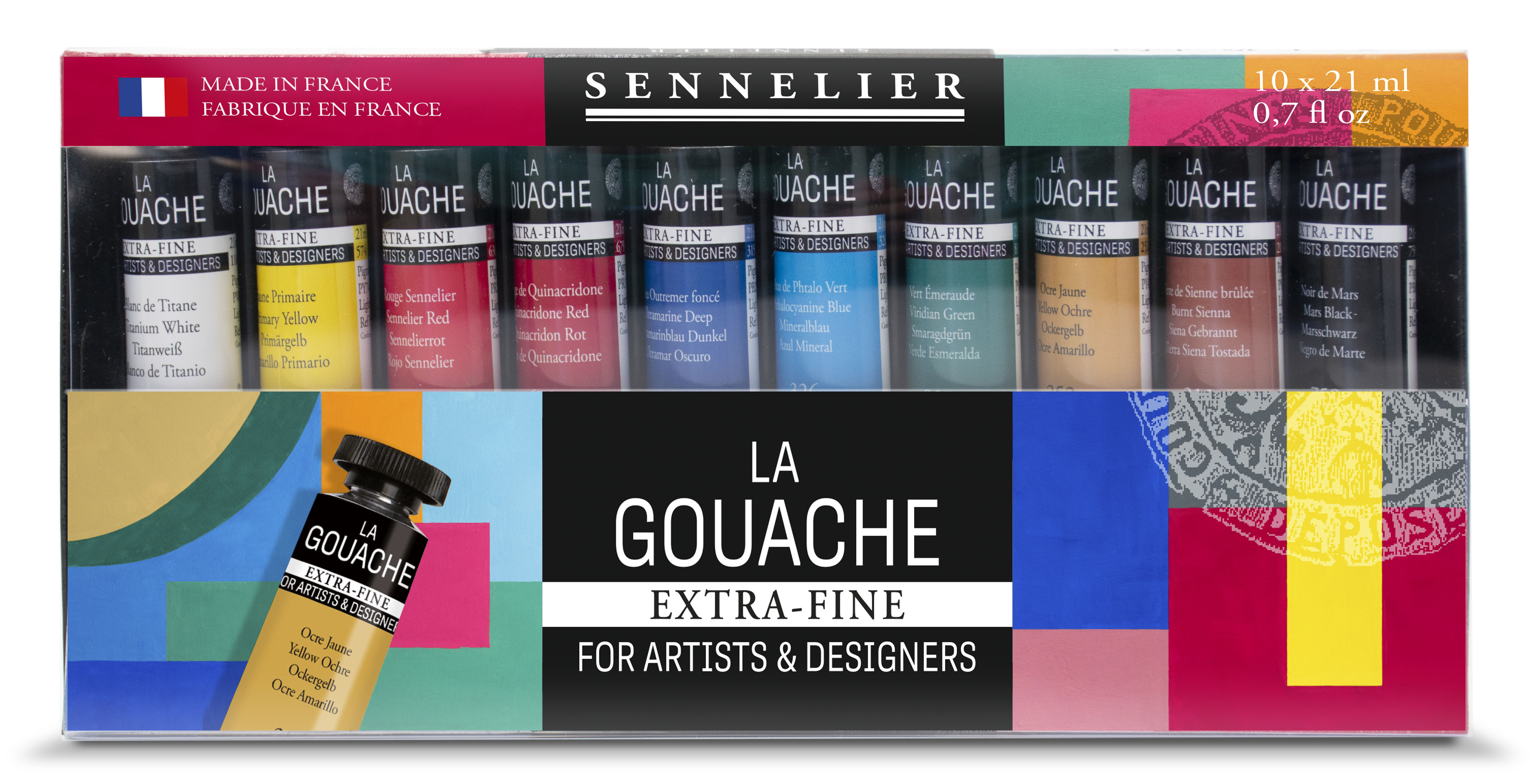 Image of Gouachefärg Sennelier Artist 10 tubes 21 ml 13052502 3046451993802
