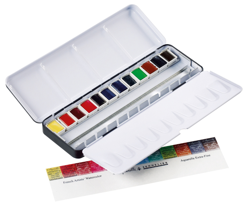 Image of Akvarellset Sennelier Artist L´Aquarelle 12st 1/2-koppar 131613 3046450120957