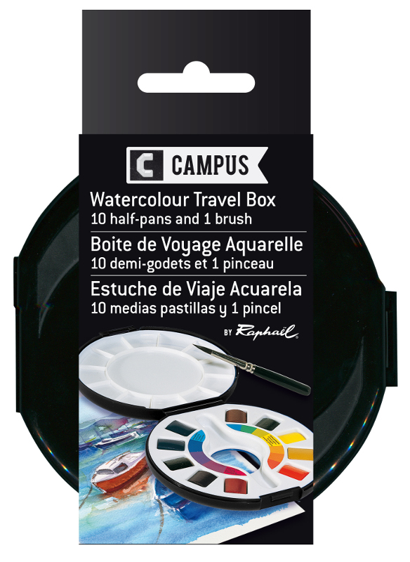 Image of Akvarellset Raphael (Campus) watercolour box 131670 3046450445791