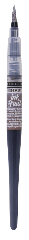 Image of Penselpenna Sennelier Ink Brush Iridescent Silver 02 (3F) 13169602 3046451904921