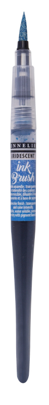 Image of Penselpenna Sennelier Ink Brush Iridescent Turquoise 09 (3F) 13169609 3046451904990