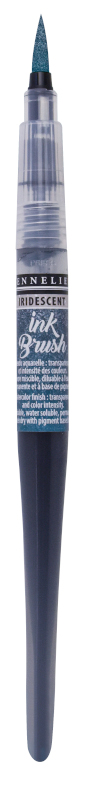 Image of Penselpenna Sennelier Ink Brush Iridescent Indigo Blue 11 (3F) 13169611 3046451905010