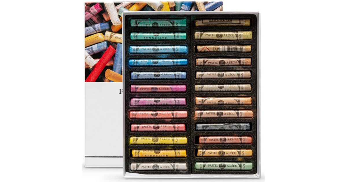 Image of Mjukpastell Sennelier Set om 24kritor Iridescent 132243 3046450366621