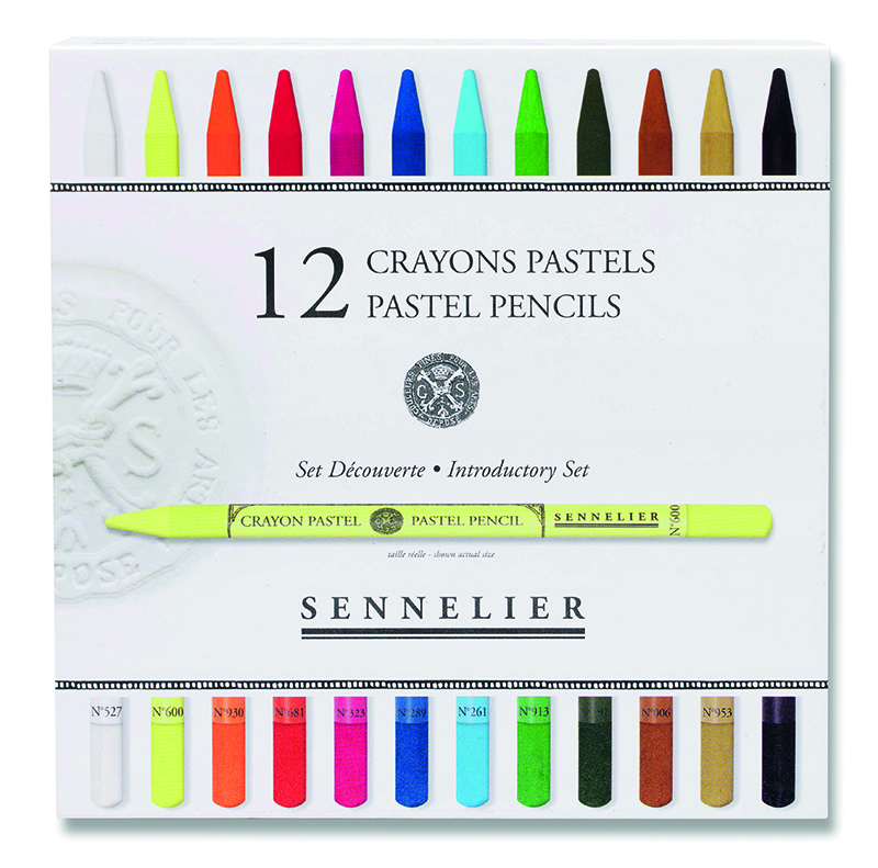 Image of Pastellpenset Sennelier 12 assorted pastel pencils + 12 empty 13234001 3046451993574