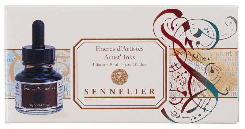 Image of Tusch Sennelier Ink set 4 134022 3046450424543