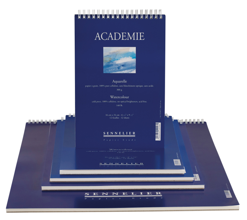 Image of Akvarellblock Sennelier Academie 300g 37x46cm 20ark spiral (5F) 138450 3046450142454