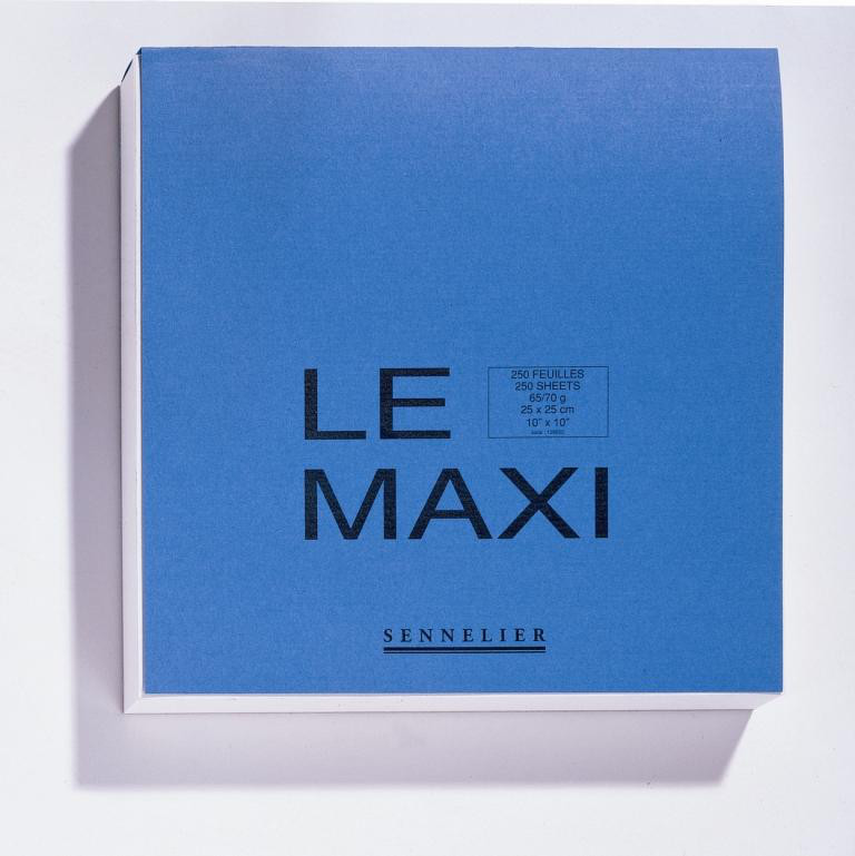 Image of Skissblock Sennelier LeMaxi 25 x 25 cm 90g. 250ark 139652 3046450142775