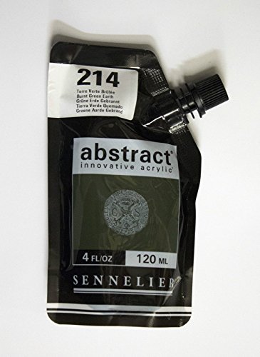 Image of Akrylfärg Sennelier Abstract 120ml Burnt Green Earth 214 (3F) 121121214 3046450042105