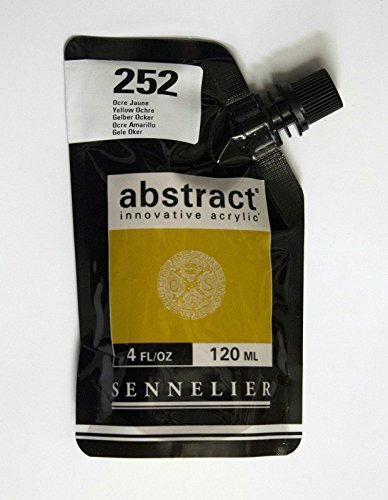 Image of Akrylfärg Sennelier Abstract 120ml Yellow Ochre 252 (3F) 121121252 3046450042136