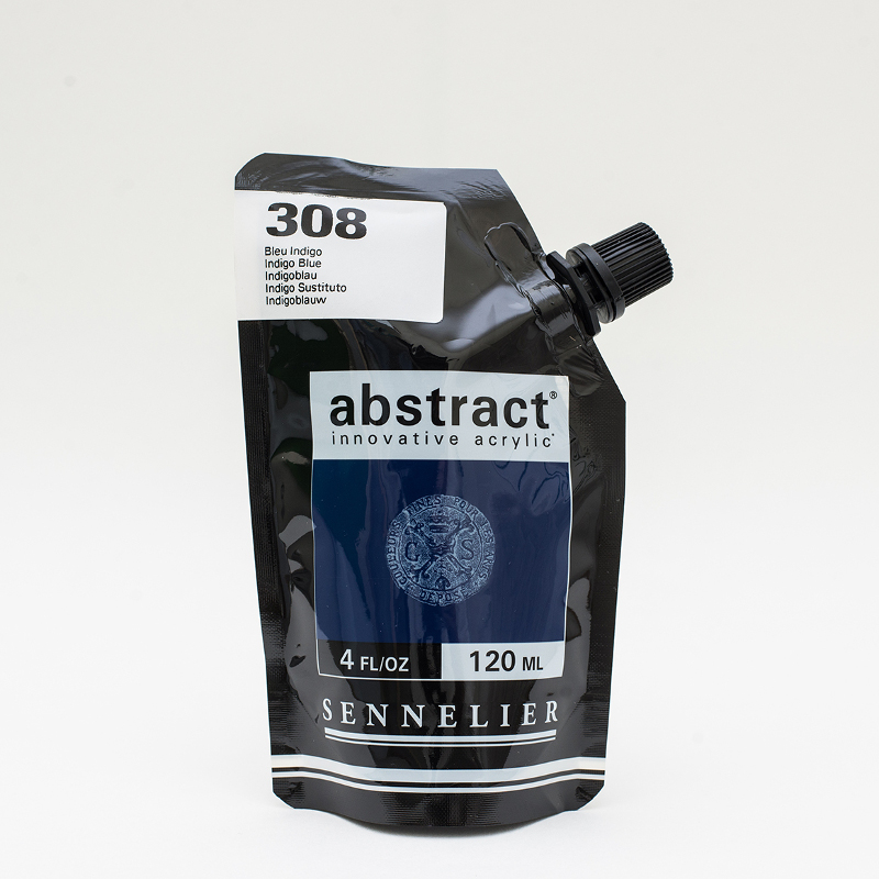Image of Akrylfärg Sennelier Abstract 120ml Indigo Blue 308 (3F) 121121308 3046451884582
