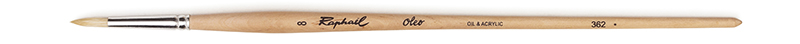 Image of Svinborstpensel Raphael OLEO ROUND brush - Size 8 (20F) 362008 3046450036241